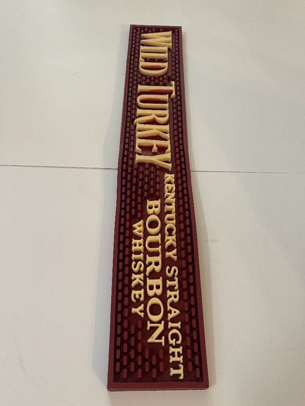 Wild Turkey Bourbon Bar Mat Man Cave Decor Father's Day Gift